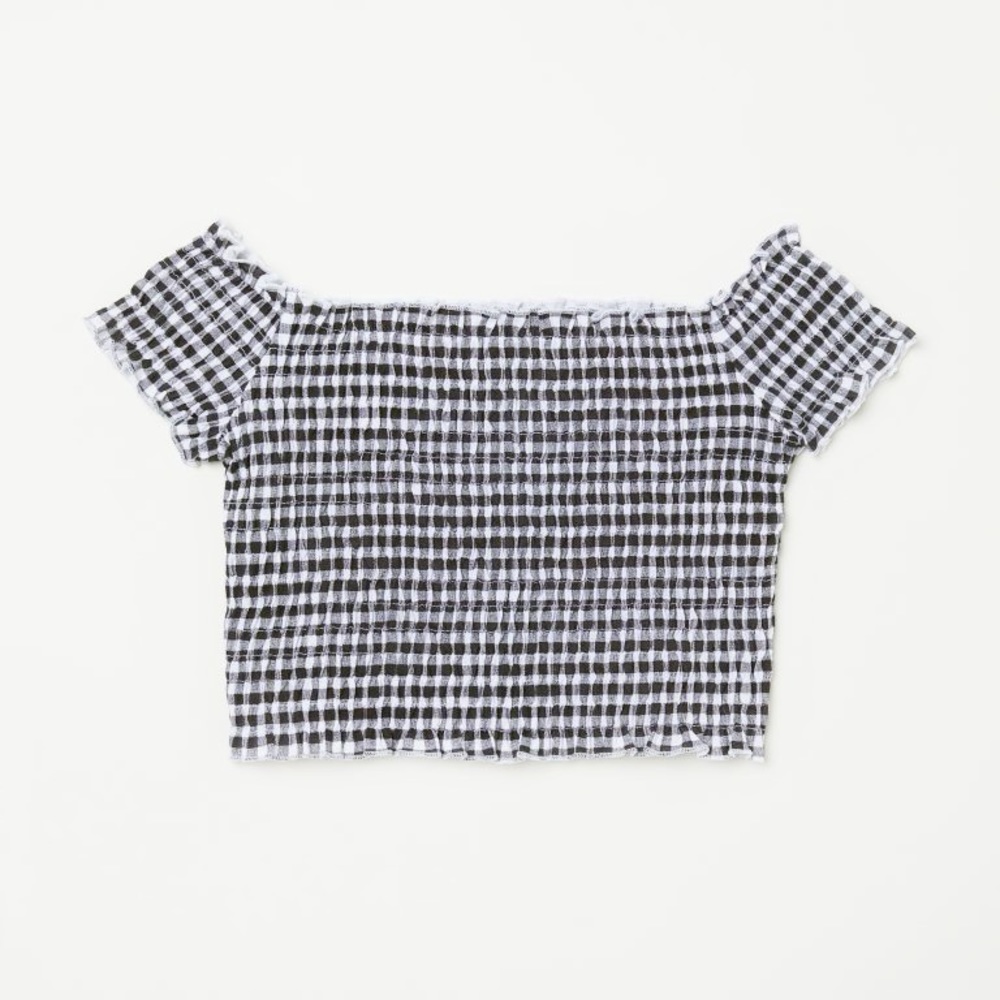 H&M Divided Smocked Off-the-shoulder Top